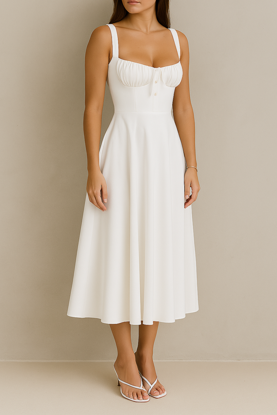 Liliana Verena Half Back Maxi Dress